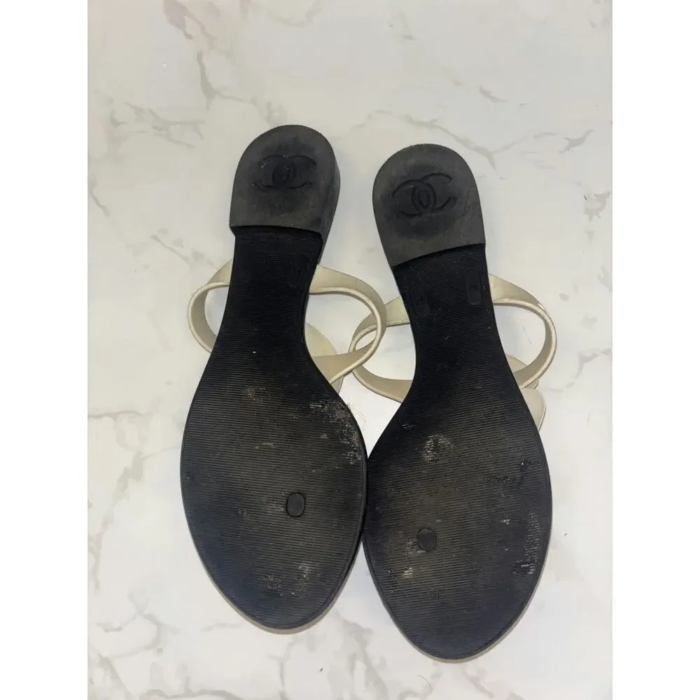 Chanel Camellia Sandals - Good Condition